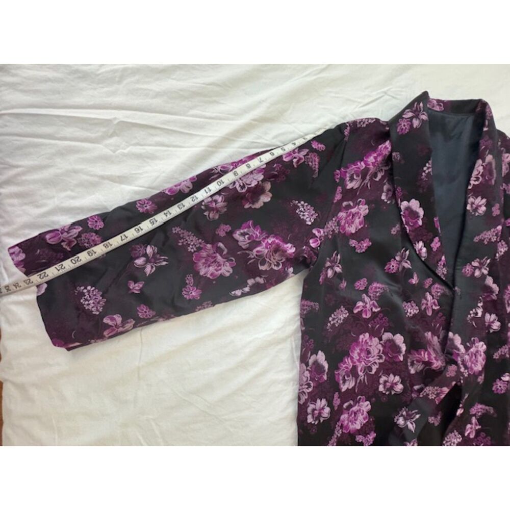 NWOT Brocade Maxi Kimono Robe/Dressing gown. Purple/pink - Picture 5 of 8